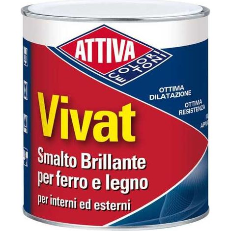 Smalto Sintetico 0,750 027 Rosso Vivo Vivat Attiva