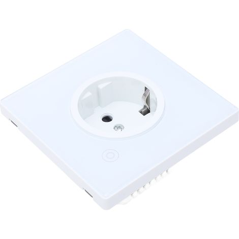 Prise Connectée WiFi 16A 1 Voie Murale Programmateur Horaire Blanc Prise EU 95-245V ZK-EU16M (1/5)