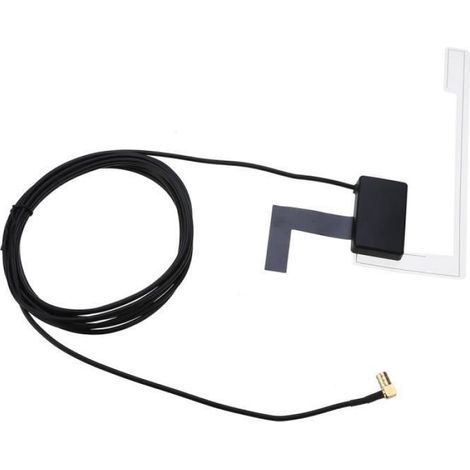Antenne DAB - Amplificateur Intégré - Montage Sur Vitre Automobile - 3 M - Connecteur SMB - 1 Pièce (1/4)