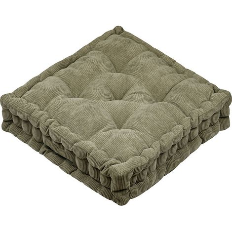 Cuscino da pavimento Dandy kaki 45x45x10cm - Tessuto