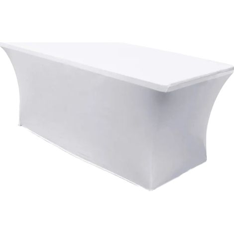 TOVAGLIA per tavolo da banchetto 180x76 cm COMPLETA senza fiocco BIANCA (1/5)