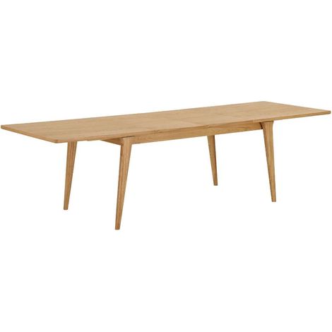 Oline table de salle à manger 100x240,290,340 incluant 2 plateaux supplémentaires naturel. (1/5)