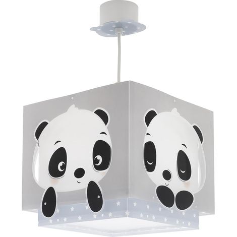Lustre Chambre Lampe Suspension Enfant Ours Panda animaux Bleu, lustre chambre enfant, E27 (1/5)