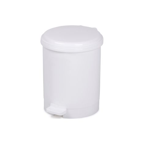 PAPELERA PL. CEP BLANCA C/TAPA PEDAL 13