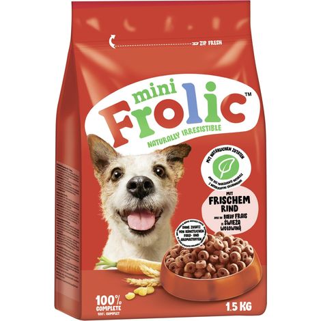 Frolic Hundetrockenfutter Adult Mini 1,5 kg Rind