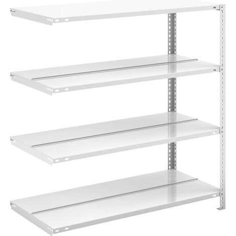 Certeo, Rayonnage de bureau à boulonner gris clair RAL 7035, (1/3)
