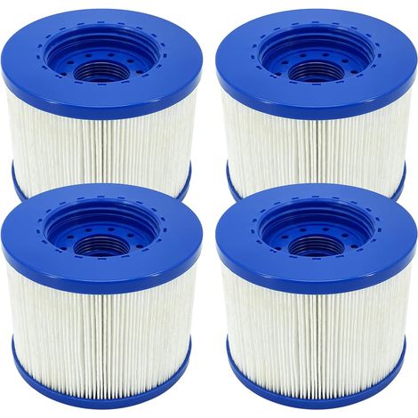 Infinite Screw-In Spa Filter, Inflatable Spa Screw-In Filter Cartridge 60mm Pitch, Spa Filter Cartridge, Compatible for Cozy Spa, Clever Spa and More (4 Pieces) (1/5)