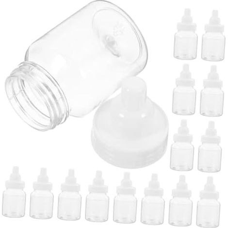 Lot de 24 mini biberons polyvalents pour décoration de fête prénatale (1/4)