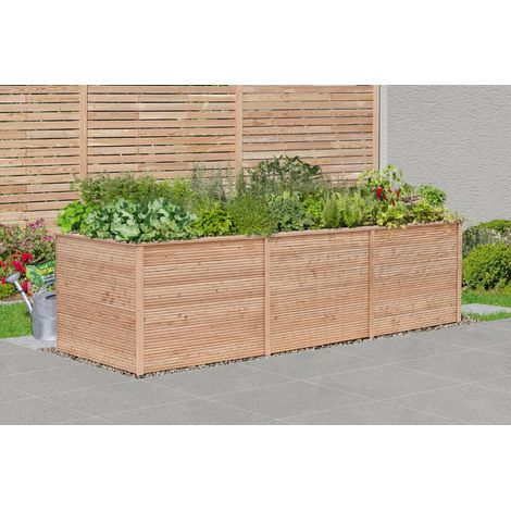 Hochbeet Juna XXL, Lärche 25x145 mm, 305x103x89 cm