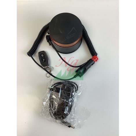 Luz LED magnética intermitente alimentada por batería con control remoto, 12-24 V, duración de la batería de 6,5 horas 68081 (1/4)