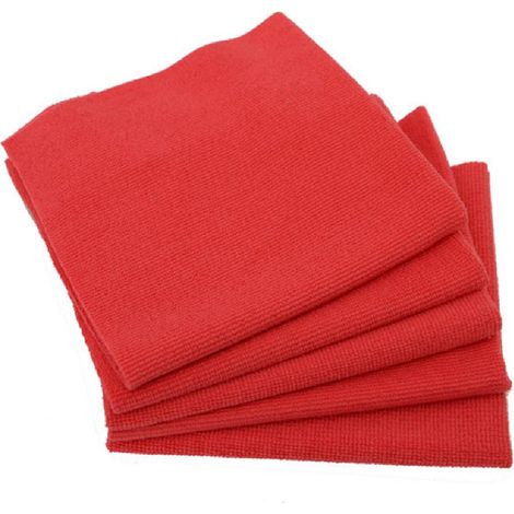 5 Microfibres rouges sans couture 300gm2