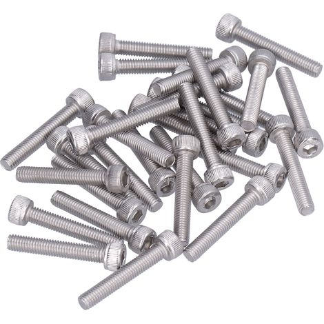 Kit de 30 vis à tête creuse M5 A2-70 pour la maintenance et la réparation (M5x30). (1/5)