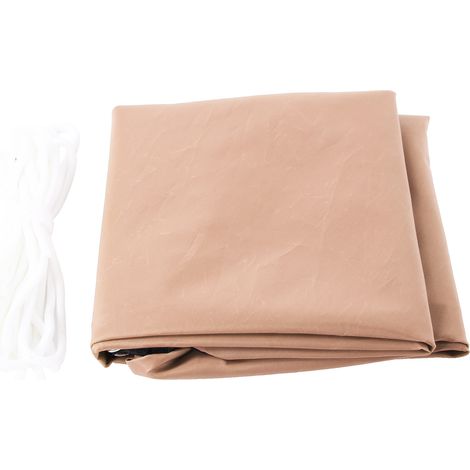 Voile d'ombrage triangulaire anti-UV respirante imperméable pour terrasses piscines cours abris voiture (Kaki) (1/5)