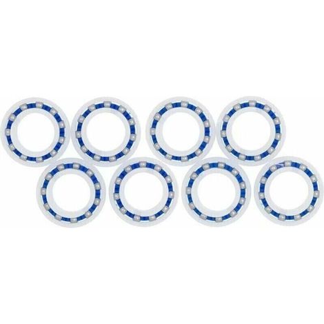 Lot de 8 roulements Roue Polaris 280 180 Robot adaptables pour Nettoyeur de Piscine C60 C-60 (1/4)