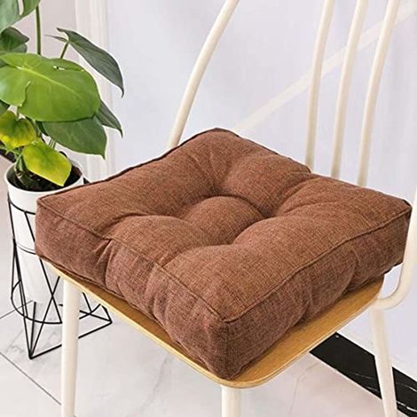 Coussins d'assise confortables pour salle à manger et jardin - 45x45 / 50x50 cm, épaisseur 8 cm, doux et lavables (1/5)