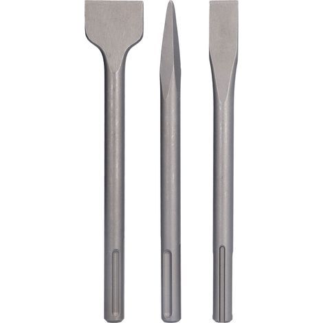 3 pièces burin en acier au carbone mise à l'échelle pointe plate marteau rotatif forets pour carrelage béton travail 5 poignée de fosse (1/5)