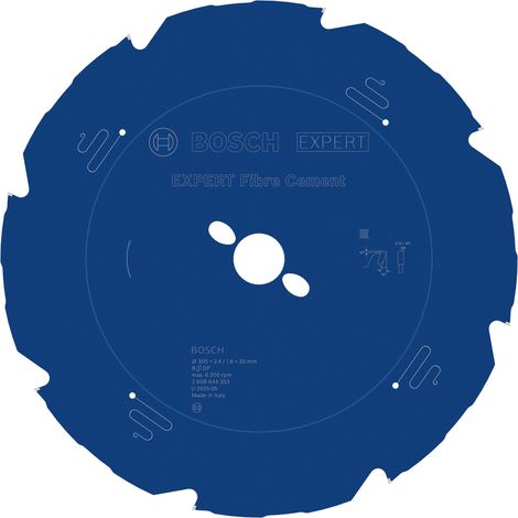Bosch EXPERT Fibre Cement Circular Saw Blade 305 x 2.4/1.8 x 30 mm T8 2608644353 (1/5)