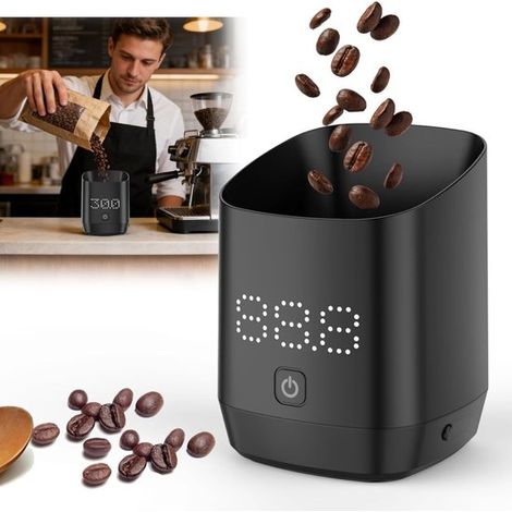 Balanza digital para café con pantalla LED，Balanza para café con pantalla LED，Vaso dispensador digital para granos de café (1/2)