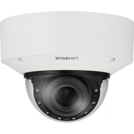 Hanwha Techwin XND-C7083RV: Cámara domo AI IR de 4MP para interiores, lente varifocal motorizada de 2,8-10mm, WDR 120dB, 40m IR, (1/2)