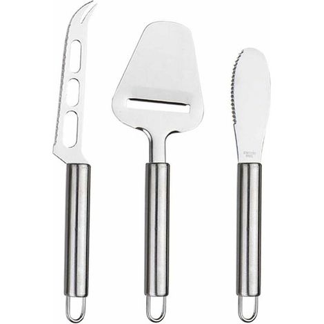 Ahlsen Piezas Käsemesser-Set, Käsemesser, Buttermesser, geeignet zum Schneiden von Käse und zum Schneiden in kleine Stücke (3 Arten) (1/5)