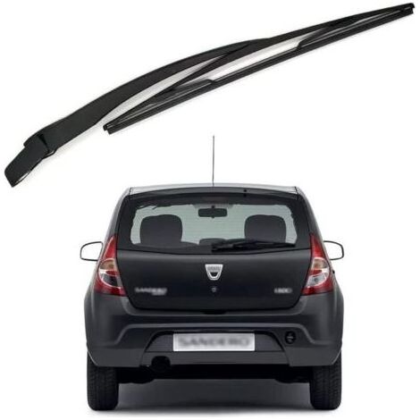 Pair Lntyq Bras Essuie Glace Arrière et Balai Essuie Glace, Arrière de Bras d'Essuie-Glace en Caoutchouc Naturel Toutes Saisons Kit Remplacement pour Dacia San-der-o 2008-2012 (1/5)