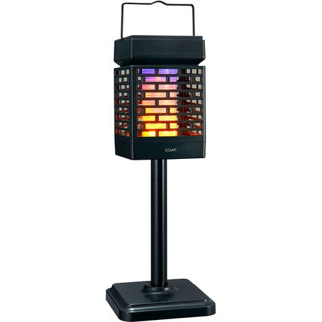 Lampe Solaire Rechargeable Anti-moustiques, Noire, 108 X 108 X 172-775 Mm