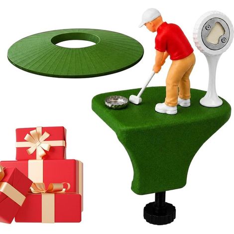 Creative golf-themed bottle opener, 3D printed, for home bars (1/5)