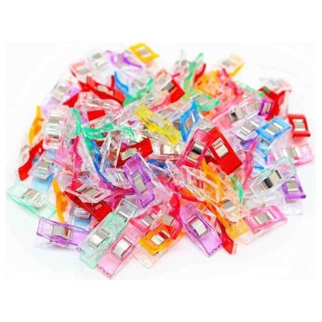 Pair Lot de 50 pinces pour loisirs créatifs : patchwork, couture, tricot et crochet.
