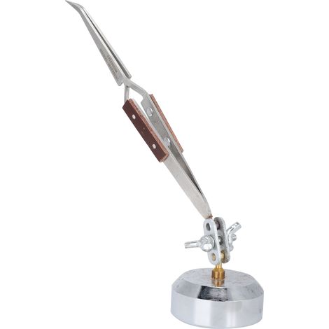 Support à main d'appoint avec pince à épiler pour bijoux, soudure, pointe droite et courbée, fournitures d'artisanat (1/5)