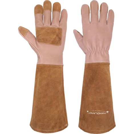 Rose Pruning Gloves for Women and Men, Thorn-resistant Leather Long Gardening Gloves with Forearm Protection, Garden Work Gloves (1/5)