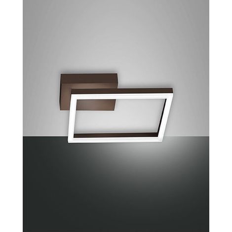 Lampada Bard Applique Corten 1 Luce Ruggine Calda Design Moderno Fabas (1/3)