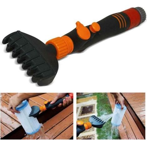 Brosse De Nettoyage - Filtre De Piscine - Compatible Avec La Plupart Des Filtres - 28,5 X 9,2 Cm - En PVC - 1 Pièce (1/4)
