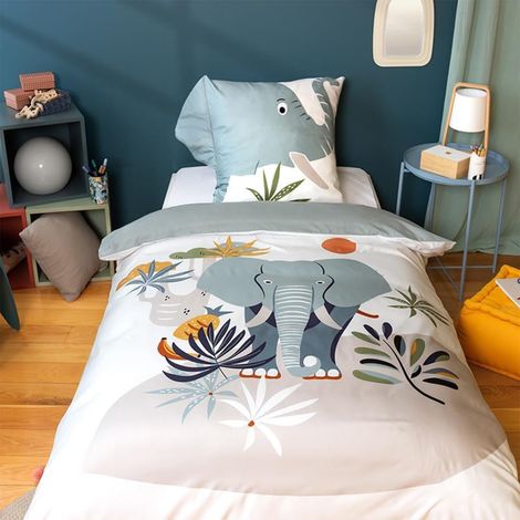 Parure de lit enfant 140x200 cm microfibre ELEPH