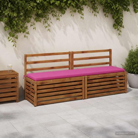 vidaXL Cojín de banco SOEST 100% Poliéster Rosa 170 x 40 x 5 cm (1/5)