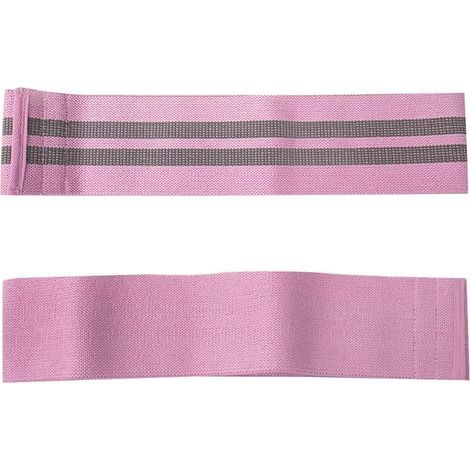 Bande De Résistance de la Hanche, Unisexe Anti-dérapant Hip Resistance Band Circle Gym Yoga Fitness Exercise(L-Rose) (1/5)