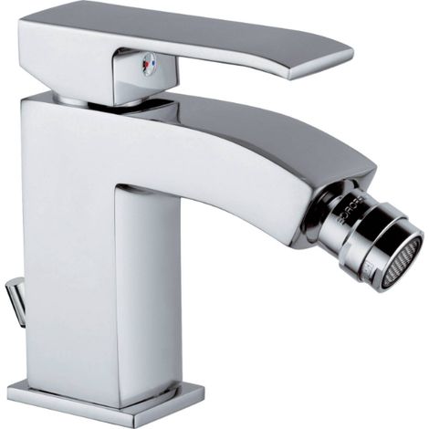 Chrom-Bidetmischer mit automatischem Abfall – Paffoni Level (1/2)