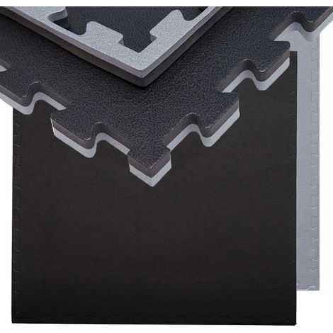 3.2qm Tapis de Sol pour Gym - 2cm - 4 Dalles en Mousse - 90x90 Puzzles de Sol (1/5)
