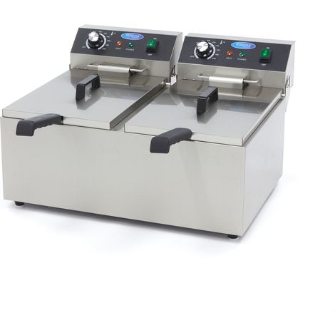 Friteuse double Pro ECO, 2 x 11 L - 2 paniers, 230 V, 6000 W