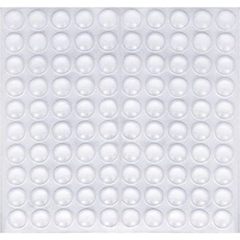 CSPARKV 100 Pcs Transparente Pieds Adhésifs, Patin Antiderapant Antibruit, Butées de Protection en Caoutchouc, pour Amortisseurs d'Amortissement du Bruit et du Bruit pour Portes, Armoires, Clavier (1/5)