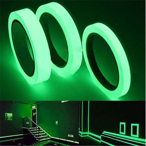 Ruban adhésif lumineux amovible de sécurité, ruban fluorescent auto-adhésif (1/5)