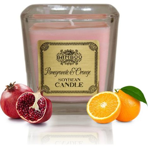 Bougie de soja - Grenade et orange- Vendu par 1 (1/4)