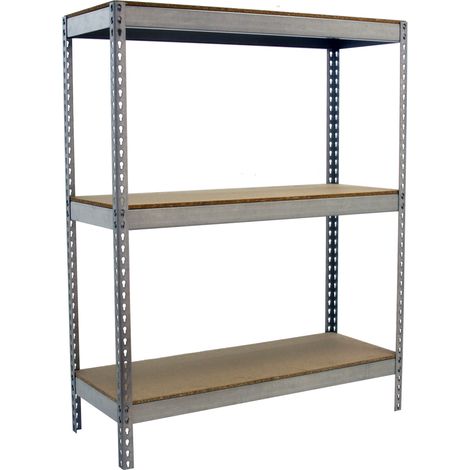 SimonRack Scaffale Industriale, 1500x1500x600 mm, 3 Ripiani in Legno, Portata 600 kg per Ripiano, Scaffale Carichi Pesanti, Zincato/Legno – Simonforte