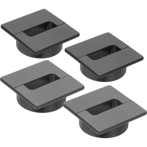 2.4 Inch Passe-Câble De Bureau, 4Pcs Cache-Trou De Câble Gestion Des Fils Couverture De Trou De Câble Organisateur De Cordons Pour Bureau Maison Table Plan De Travail, Noir Gris