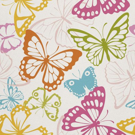 Tela decorativa para exteriores tipo oxford - motivo de mariposas coloridas I DX098 (1/5)