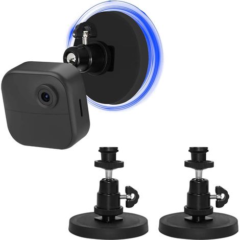 [2 Packs] Support Mural Magnétique Compatible avec Outdoor 4/ 2K+, Mini/Mini 2K+ Caméras, Support de Fixation Sans Perçage pour Extérieure et Intérieure, 360° Support Mural Réglable (1/5)