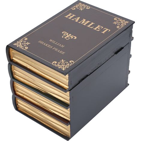 Boîte Déco Livre pour Rangement de Bijoux, Décoration Bibliothèque ou Intérieur Maison