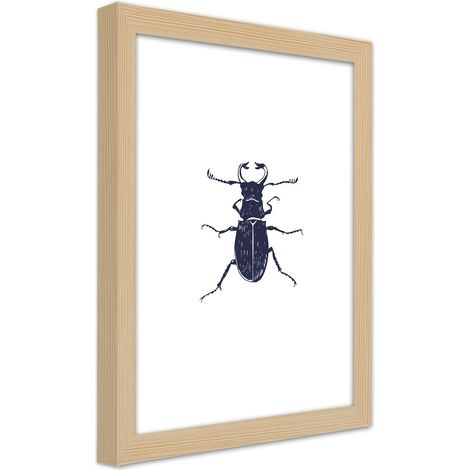 Quadro con cornice, Gallo nero - 40x60 (1/5)