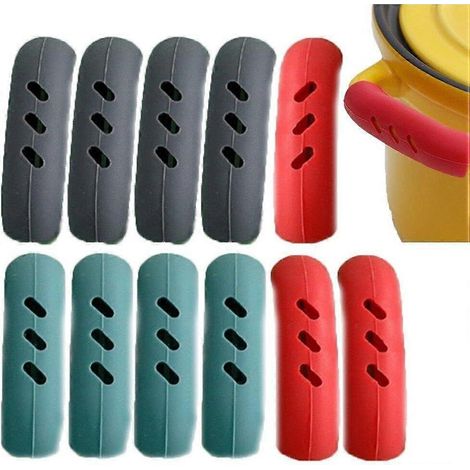HONORNIC - Manchons de poignée isolants en silicone, paquet de 12, antidérapants