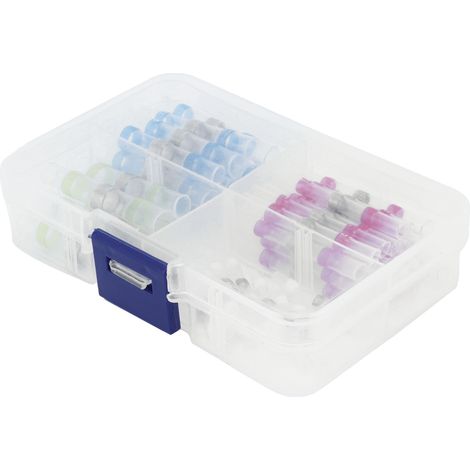 Manchons thermorétractables étanches pour câbles électriques, connecteurs à sertir avec soudure, bagues isolées, lot de 50 pièces (1/5)