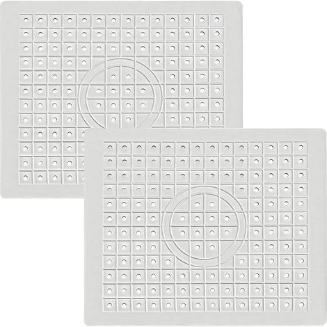 2 Pièces Tapis Evier Cuisine （26 x 31 CM Blanc）Tapis Fond d'évier en Caoutchouc Tapis D'égouttement Découpable Protege Evier Cuisine pour Fond D'évier de Cuisine (1/5)